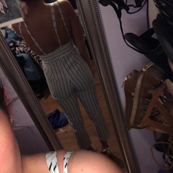 Striped Jumpsuit - Picture 8 of 8